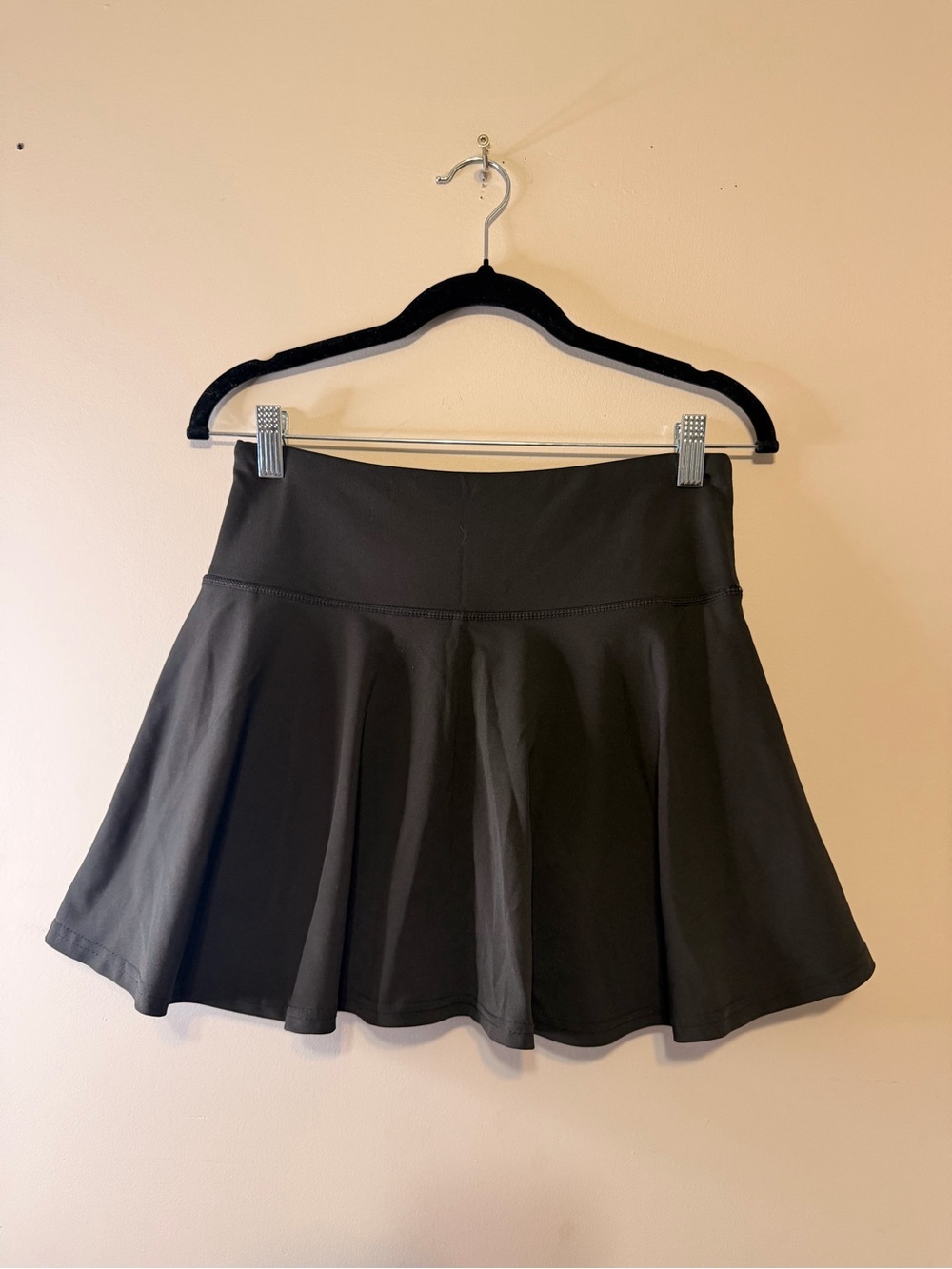 Real Essentials Black Flared Women’s Skort - Classic A-Line